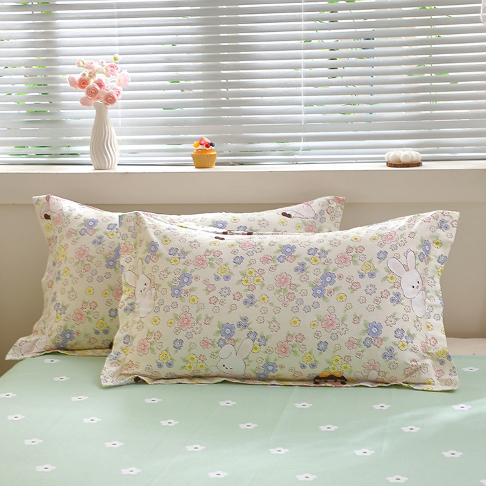 91家纺网 家纺一手货源 找家纺 （总）牧笛缘家纺 2025新款全棉12868单枕套