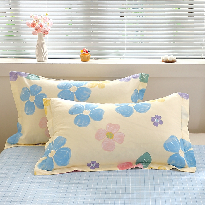 91家纺网 家纺一手货源 找家纺 （总）牧笛缘家纺 2025新款全棉12868单枕套