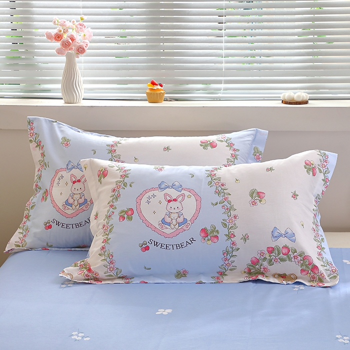 91家纺网 家纺一手货源 找家纺 （总）牧笛缘家纺 2025新款全棉12868单枕套