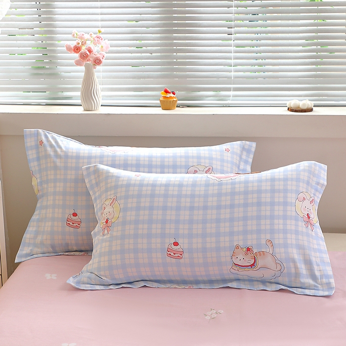 91家纺网 家纺一手货源 找家纺 （总）牧笛缘家纺 2025新款全棉12868单枕套