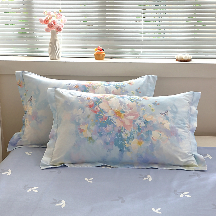 91家纺网 家纺一手货源 找家纺 （总）牧笛缘家纺 2025新款全棉12868单枕套