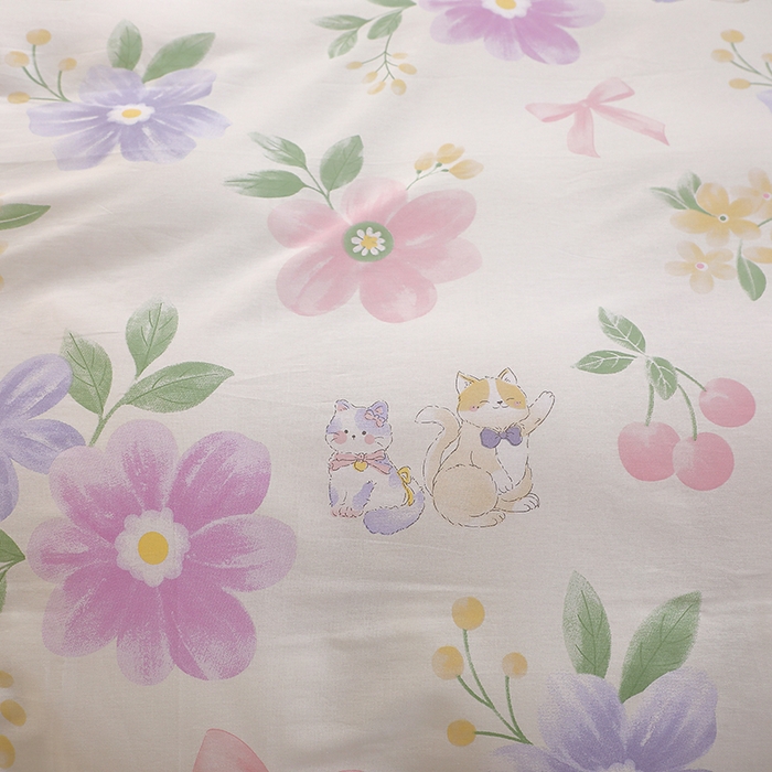 91家纺网 家纺一手货源 找家纺 牧笛缘家纺 2025新款全棉12868四件套 初醒半夏