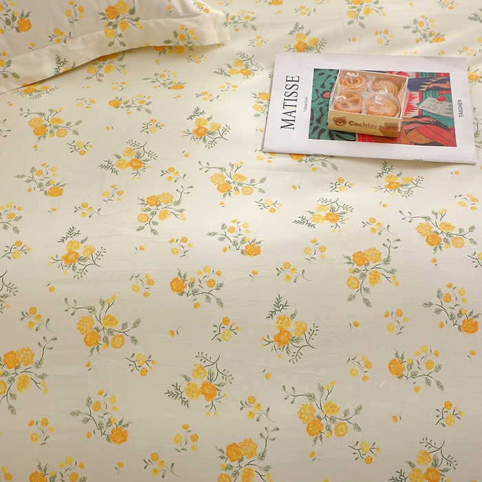 91家纺网 家纺一手货源 找家纺 牧笛缘家纺 2025新款全棉12868四件套 花间沐