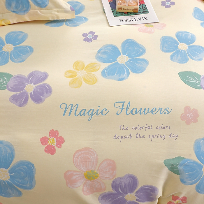 91家纺网 家纺一手货源 找家纺 牧笛缘家纺 2025新款全棉12868四件套 花屿芷