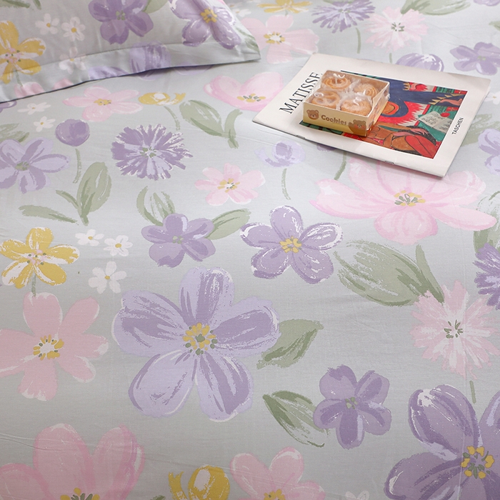 91家纺网 家纺一手货源 找家纺 牧笛缘家纺 2025新款全棉12868四件套 如沐春风