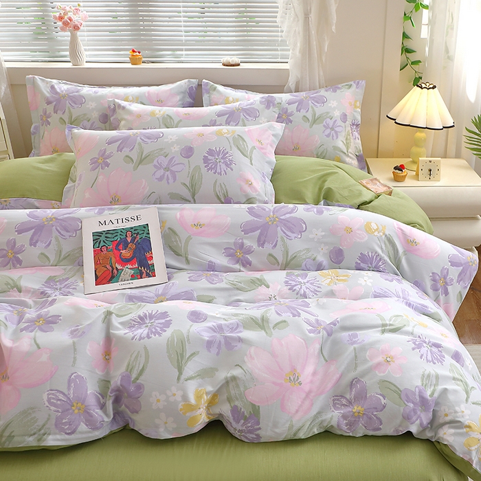 91家纺网 家纺一手货源 找家纺 牧笛缘家纺 2025新款全棉12868四件套 如沐春风