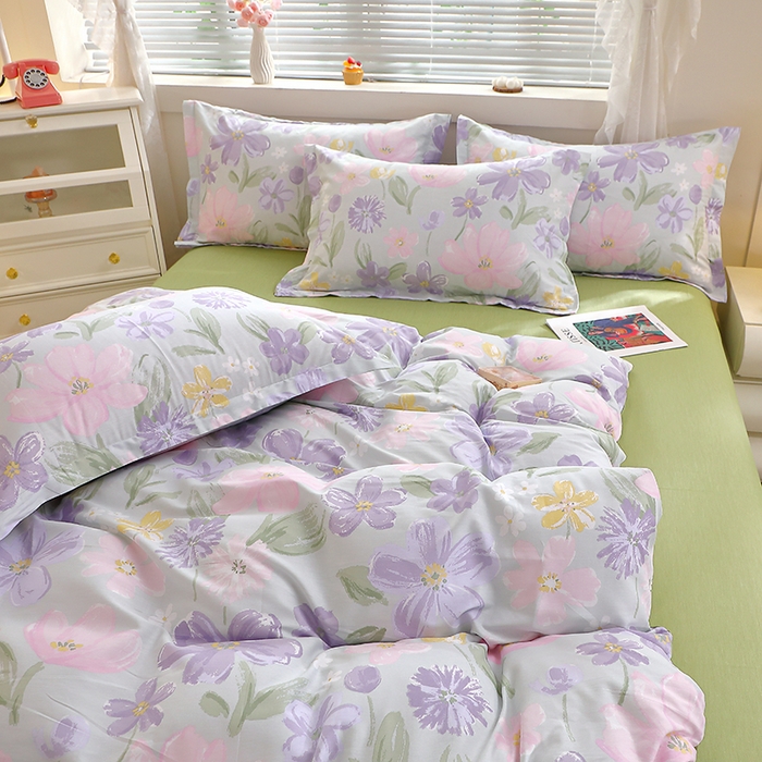 91家纺网 家纺一手货源 找家纺 牧笛缘家纺 2025新款全棉12868四件套 如沐春风