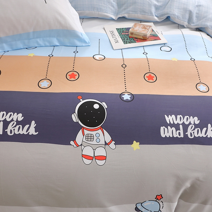 91家纺网 家纺一手货源 找家纺 牧笛缘家纺 2025新款全棉12868四件套 太空旅行