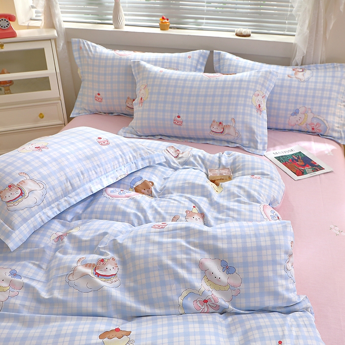 91家纺网 家纺一手货源 找家纺 牧笛缘家纺 2025新款全棉12868四件套 晚安美梦