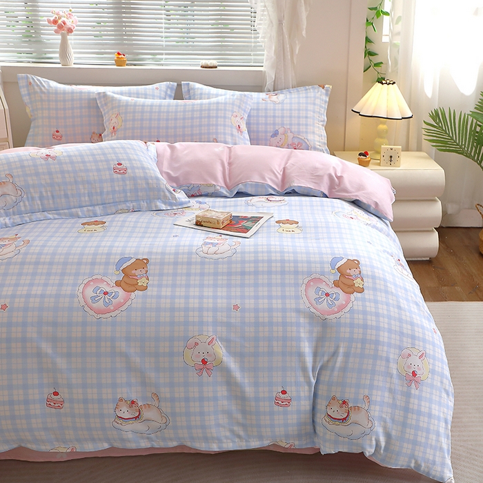 91家纺网 家纺一手货源 找家纺 牧笛缘家纺 2025新款全棉12868四件套 晚安美梦