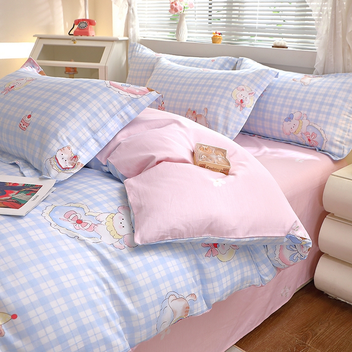 91家纺网 家纺一手货源 找家纺 牧笛缘家纺 2025新款全棉12868四件套 晚安美梦