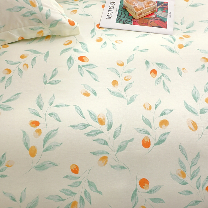 91家纺网 家纺一手货源 找家纺 牧笛缘家纺 2025新款全棉12868四件套 枝间梦