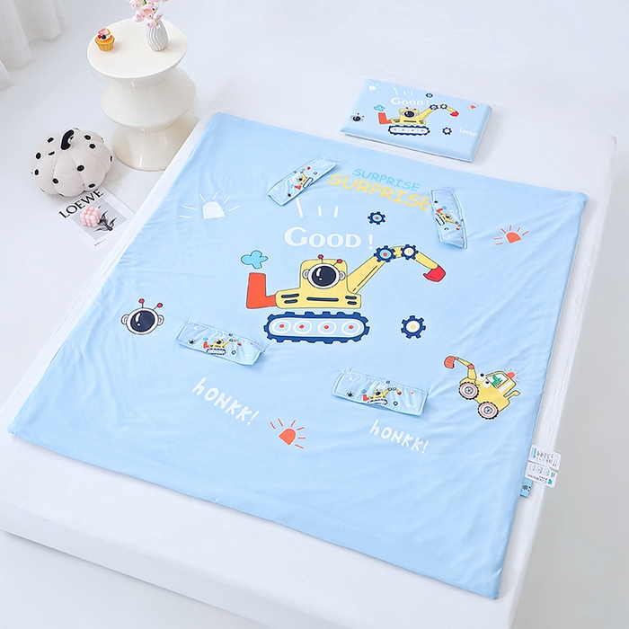 91家纺网 家纺一手货源 找家纺 （总）2025新款A类小凉皮蚕丝防踢被儿童空调房护肚夏被凉感丝儿童被