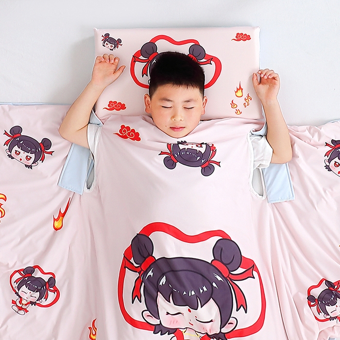 91家纺网 家纺一手货源 找家纺 （总）2025新款A类小凉皮蚕丝防踢被儿童空调房护肚夏被凉感丝儿童被