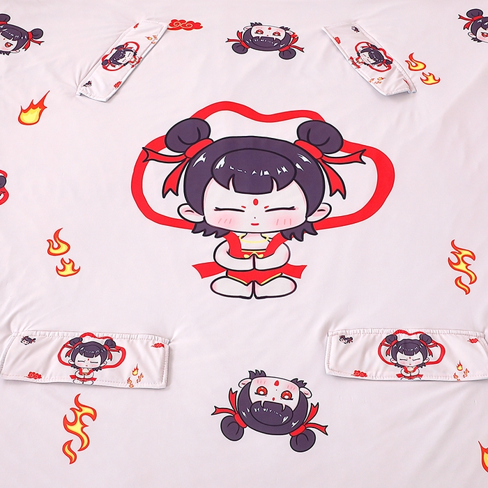 91家纺网 家纺一手货源 找家纺 2025新款A类小凉皮蚕丝防踢被儿童空调房护肚夏被凉感丝儿童被 吒儿