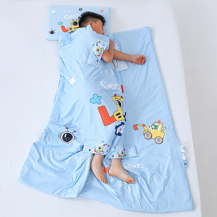 91家纺网 家纺一手货源 找家纺 2025新款A类小凉皮蚕丝防踢被儿童空调房护肚夏被凉感丝儿童被 挖掘机