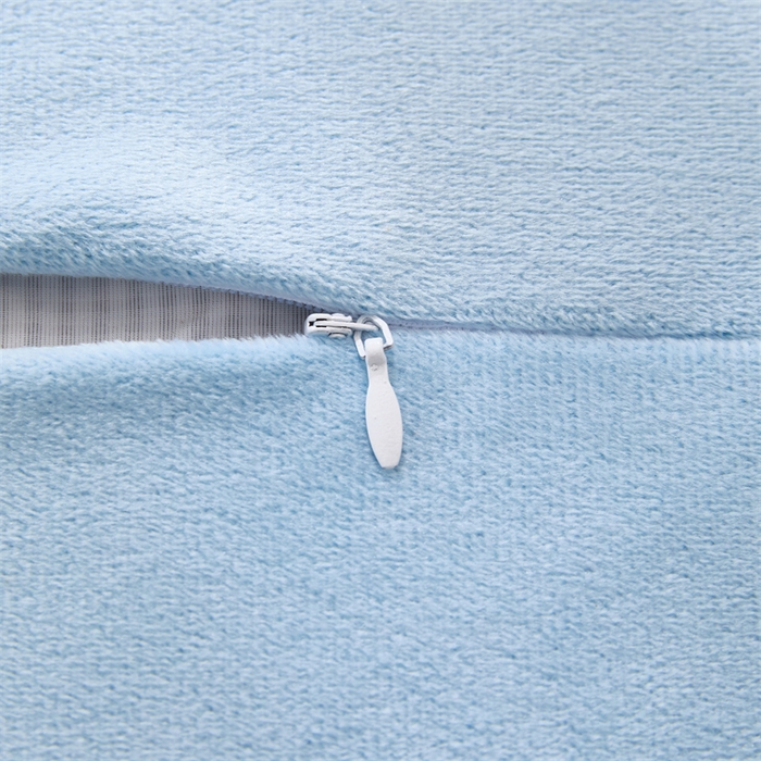 91家纺网 家纺一手货源 找家纺 芯洲 2025新款荞麦枕冰豆豆萝卜兔儿童绣花双面四季通用枕头枕芯 萝卜兔-蓝 28x50cm/只