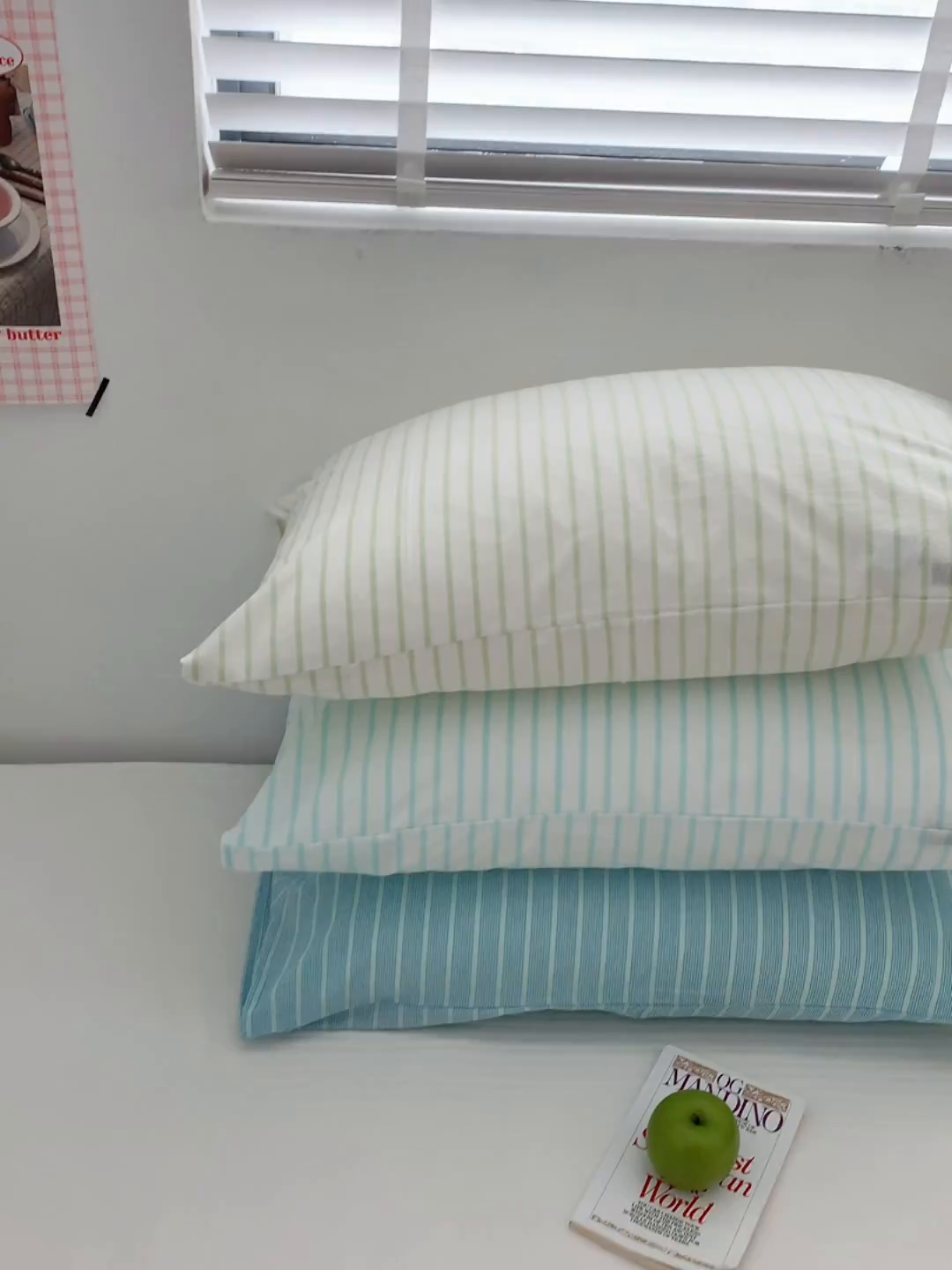 91家纺网 家纺一手货源 找家纺 （总）柚可家居 2024新款水洗棉条纹系列单枕套-系列三