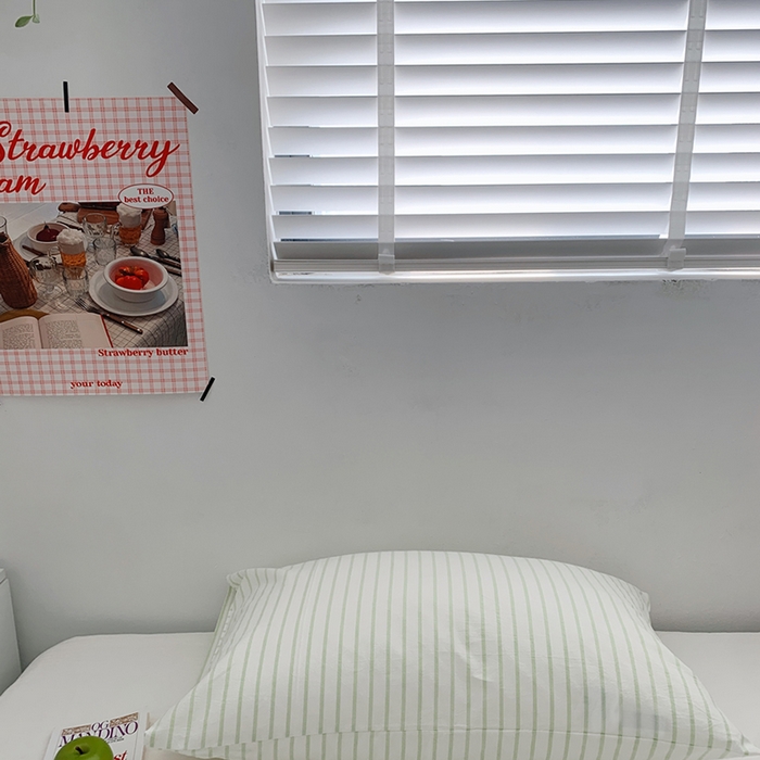 91家纺网 家纺一手货源 找家纺 （总）柚可家居 2024新款水洗棉条纹系列单枕套-系列三