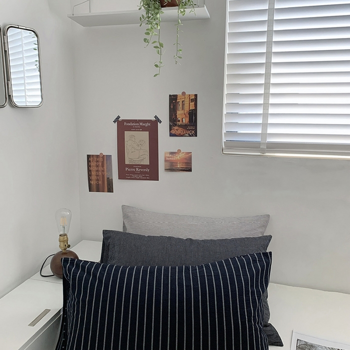 91家纺网 家纺一手货源 找家纺 （总）柚可家居 2024新款水洗棉条纹系列单枕套-系列二