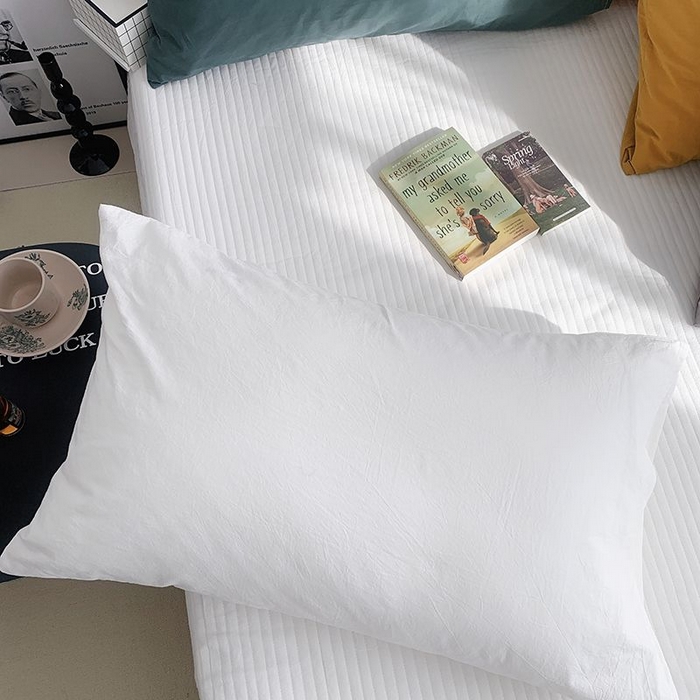 （总）柚可家居 2024新款纯色水洗棉40支全棉色织单枕套-系列三