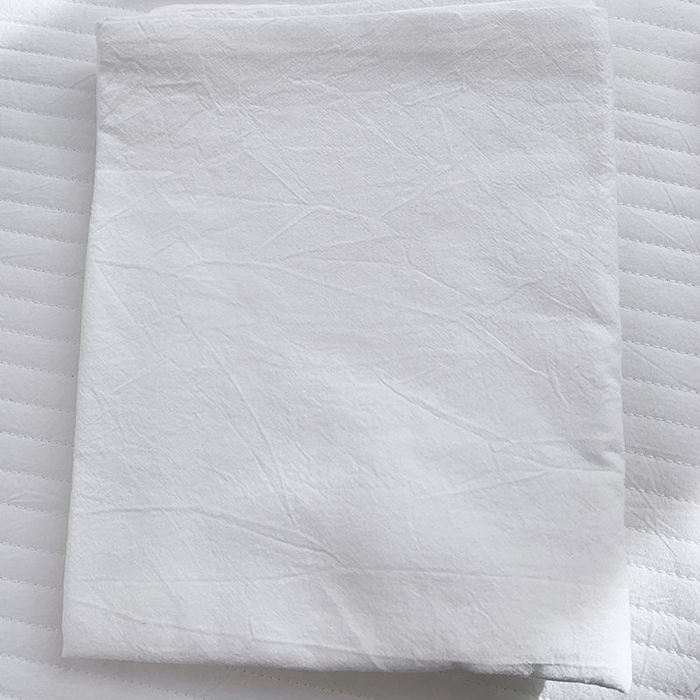 91家纺网 家纺一手货源 找家纺 柚可家居 2024新款纯色水洗棉40支全棉色织单枕套-系列三 白青年