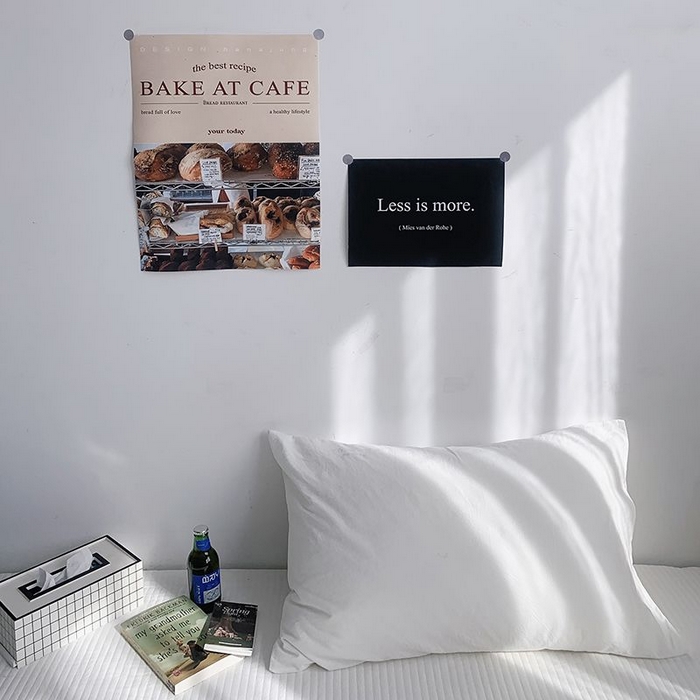 91家纺网 家纺一手货源 找家纺 柚可家居 2024新款纯色水洗棉40支全棉色织单枕套-系列三 白青年