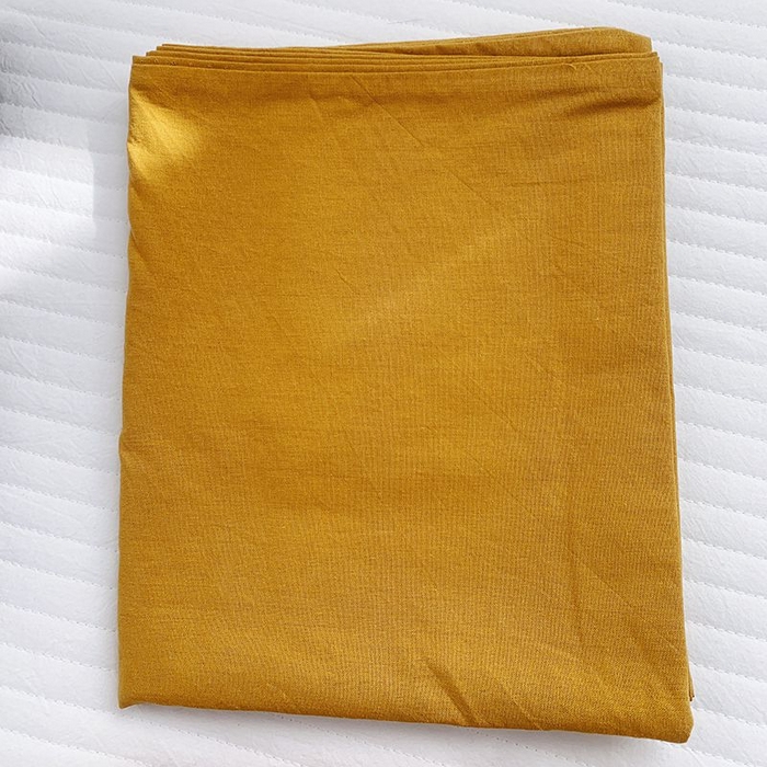 91家纺网 家纺一手货源 找家纺 柚可家居 2024新款纯色水洗棉40支全棉色织单枕套-系列三 姜黄