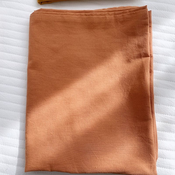 91家纺网 家纺一手货源 找家纺 柚可家居 2024新款纯色水洗棉40支全棉色织单枕套-系列三 玛奇朵