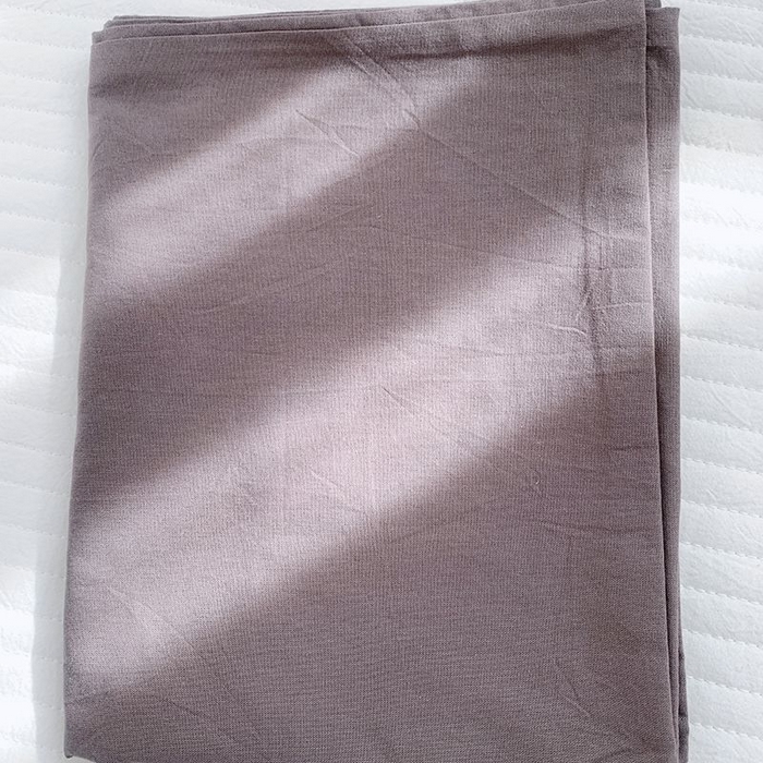 91家纺网 家纺一手货源 找家纺 柚可家居 2024新款纯色水洗棉40支全棉色织单枕套-系列三 浅灰