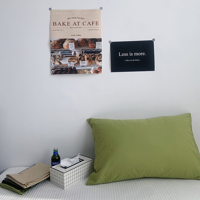 91家纺网 家纺一手货源 找家纺 （总）柚可家居 2024新款纯色水洗棉40支全棉色织单枕套-系列一