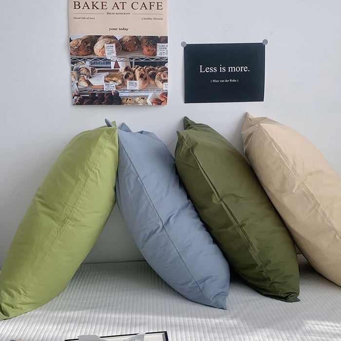 91家纺网 家纺一手货源 找家纺 （总）柚可家居 2024新款纯色水洗棉40支全棉色织单枕套-系列一