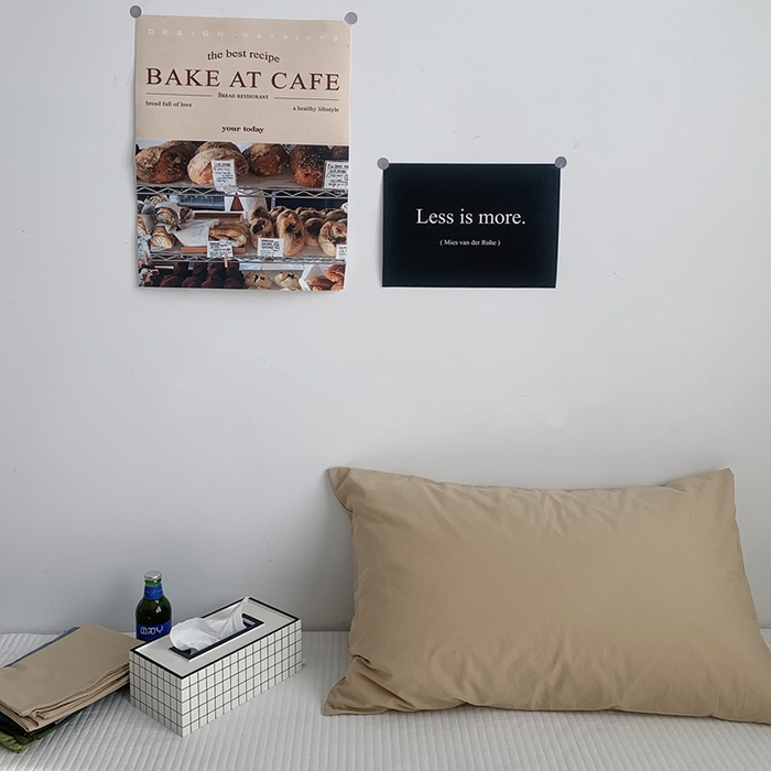 91家纺网 家纺一手货源 找家纺 柚可家居 2024新款纯色水洗棉40支全棉色织单枕套-系列一 奶茶