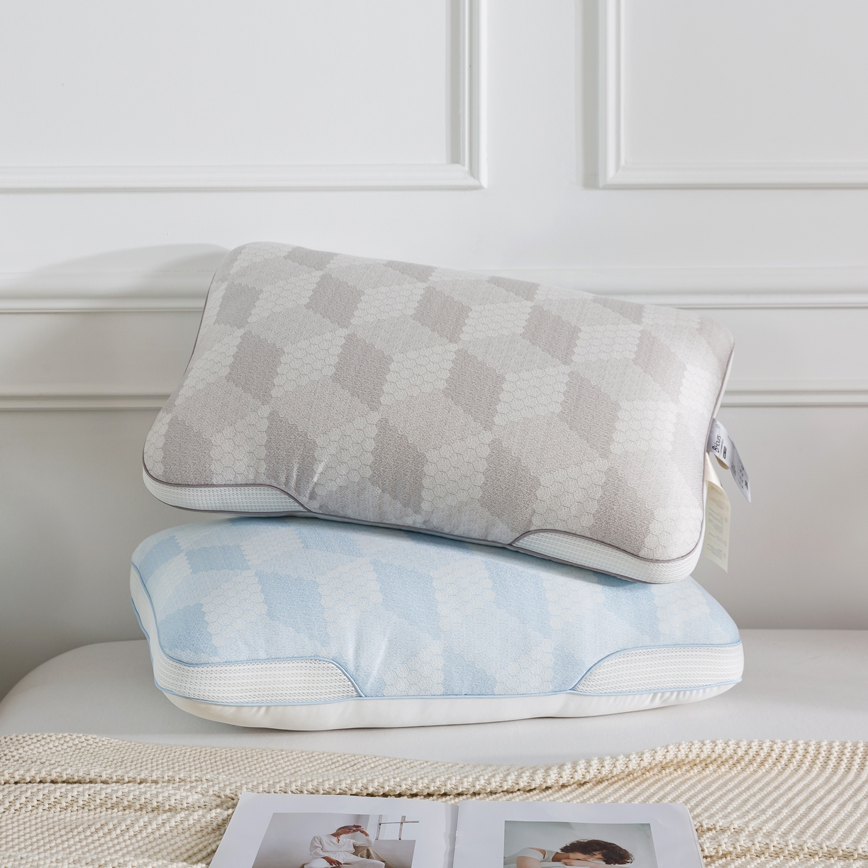 （总）境月枕芯坊 2025新款凉感舒享硅胶弹簧枕