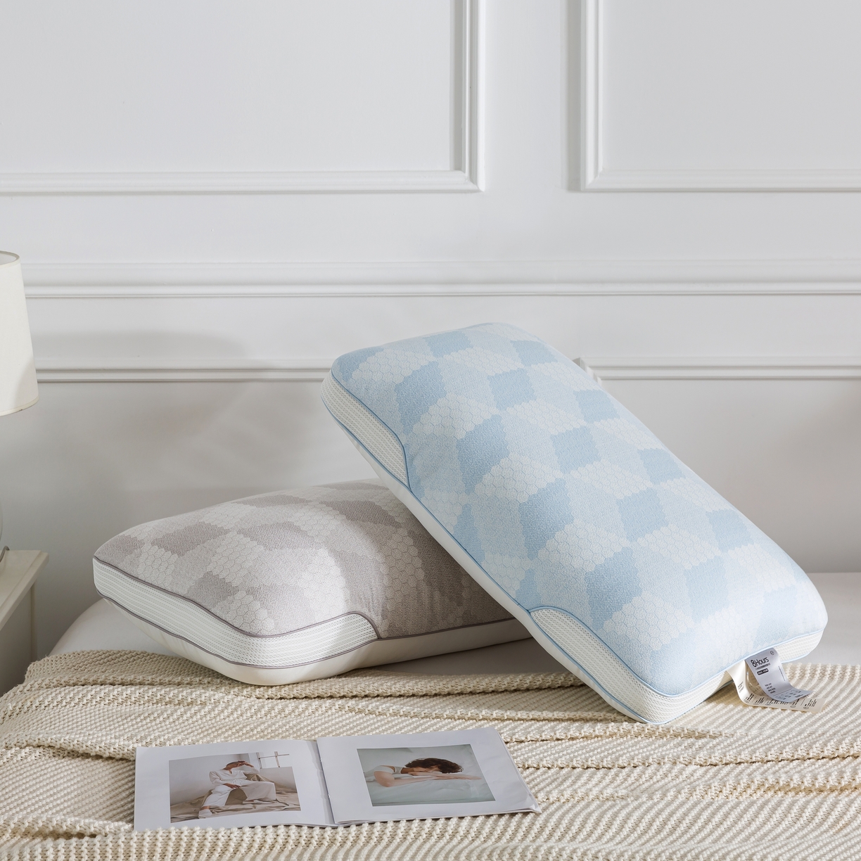 91家纺网 家纺一手货源 找家纺 （总）境月枕芯坊 2025新款凉感舒享硅胶弹簧枕