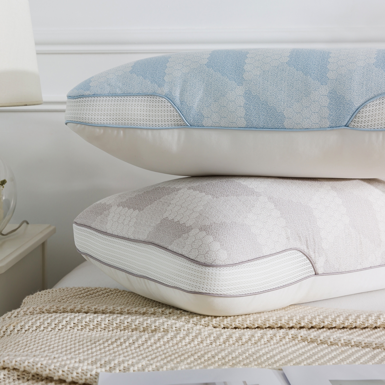 91家纺网 家纺一手货源 找家纺 （总）境月枕芯坊 2025新款凉感舒享硅胶弹簧枕