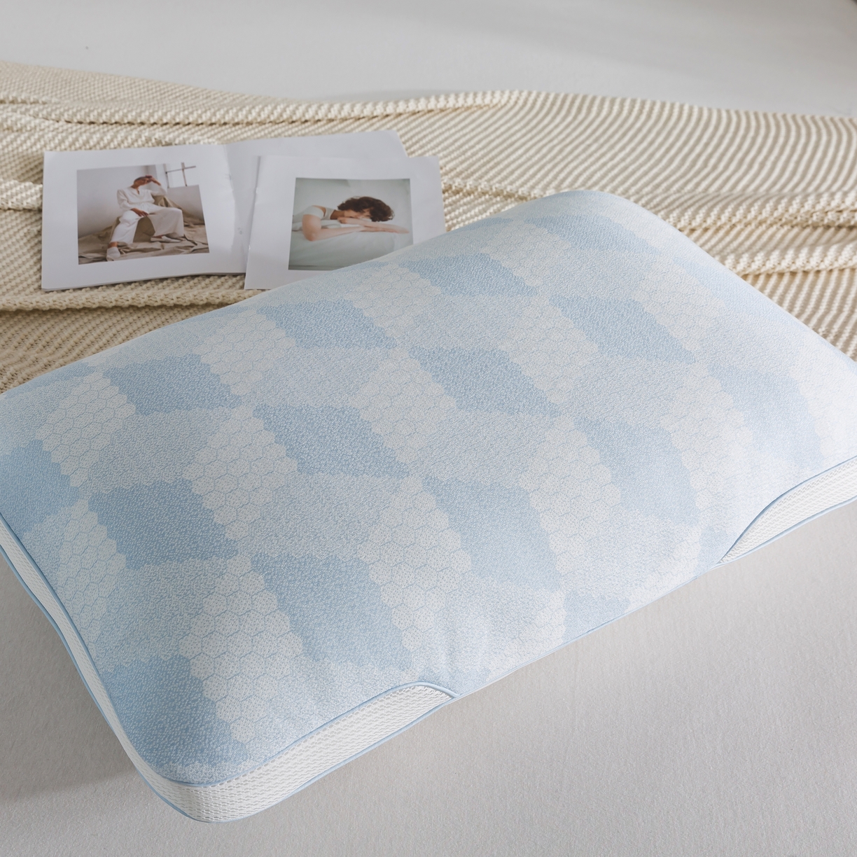 91家纺网 家纺一手货源 找家纺 （总）境月枕芯坊 2025新款凉感舒享硅胶弹簧枕