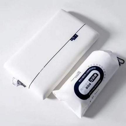 91家纺网 家纺一手货源 找家纺 （总）2024新款亚朵同款蓝白双拼零压柔糯慢回弹记忆枕