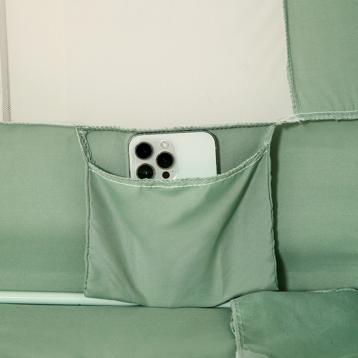 91家纺网 家纺一手货源 找家纺 显高蚊帐 2025春夏新款U门花边款坐床遮光防尘床帘式蚊帐 lucky狗狗-花边款