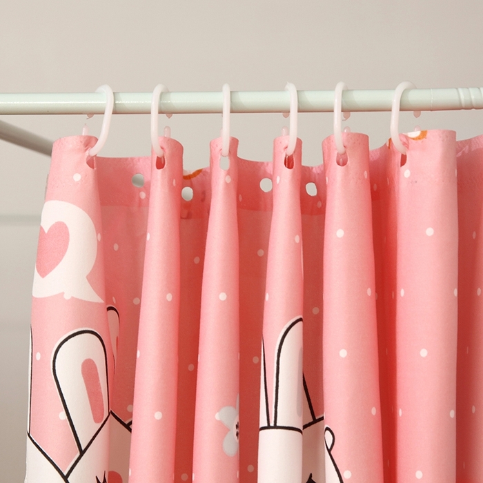 91家纺网 家纺一手货源 找家纺 显高蚊帐 2025春夏新款U门花边款坐床遮光防尘床帘式蚊帐 开心兔-花边款