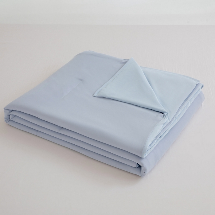 91家纺网 家纺一手货源 找家纺 伊梵居 2025春夏新款亚朵同款夏季被子双感深睡被夏被夏凉被pro2.0汇总 青空灰