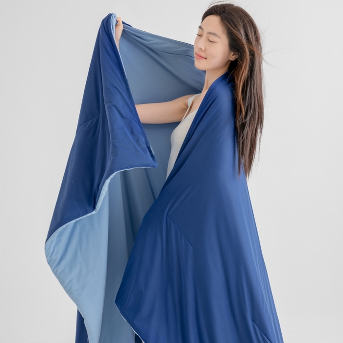 91家纺网 家纺一手货源 找家纺 伊梵居 2025春夏新款亚朵同款夏季被子双感深睡被夏被夏凉被pro2.0汇总 深睡蓝