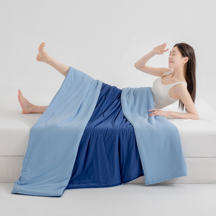 91家纺网 家纺一手货源 找家纺 伊梵居 2025春夏新款亚朵同款夏季被子双感深睡被夏被夏凉被pro2.0汇总 深睡蓝