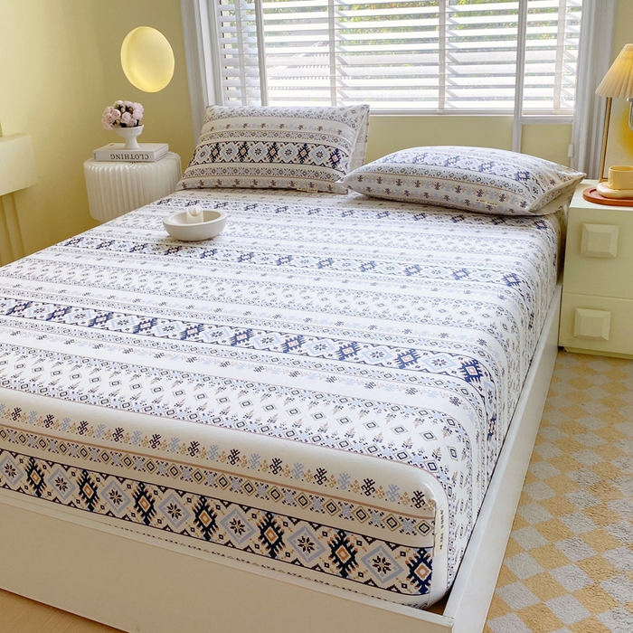 91家纺网 家纺一手货源 找家纺 （总）金鑫汇家纺 2025新款A类全棉老粗布床单床笠