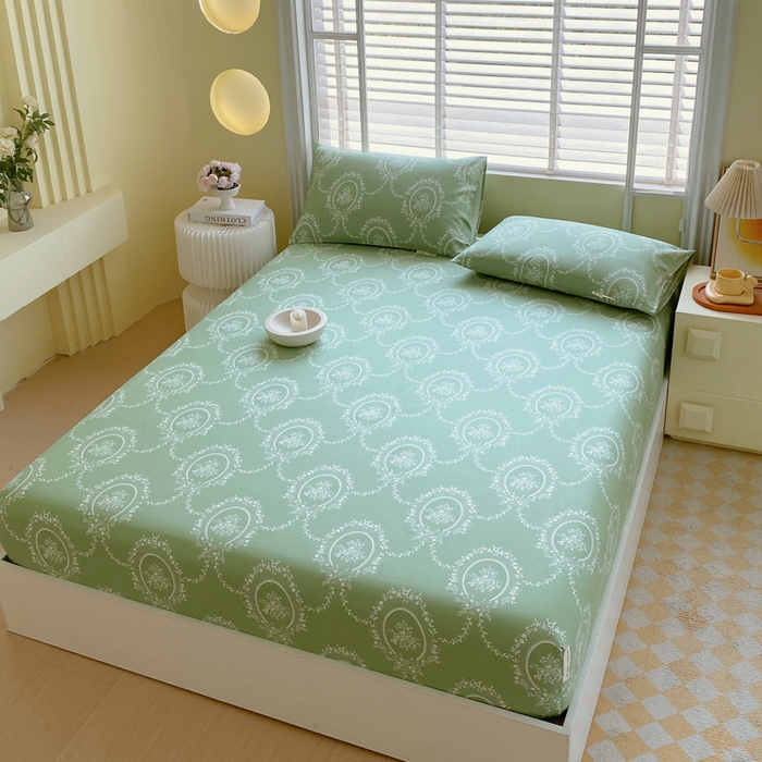 91家纺网 家纺一手货源 找家纺 金鑫汇家纺 2025新款A类全棉老粗布床单床笠 芳华