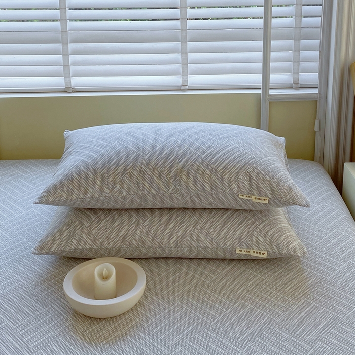 91家纺网 家纺一手货源 找家纺 金鑫汇家纺 2025新款A类全棉老粗布床单床笠 流光灰