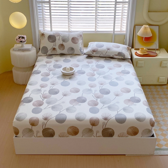 91家纺网 家纺一手货源 找家纺 金鑫汇家纺 2025新款A类全棉老粗布床单床笠 漫生活