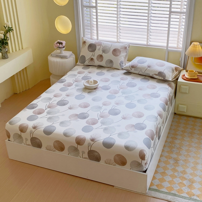 91家纺网 家纺一手货源 找家纺 金鑫汇家纺 2025新款A类全棉老粗布床单床笠 漫生活