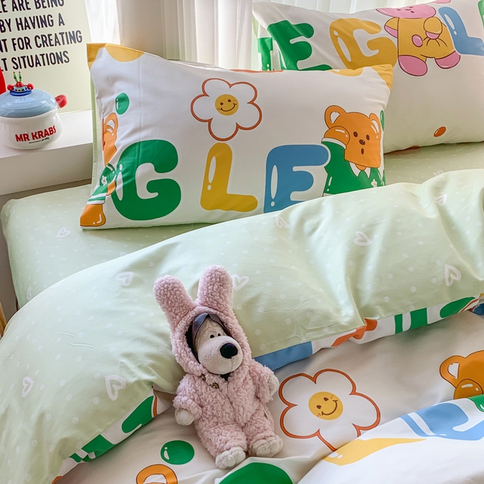 91家纺网 家纺一手货源 找家纺 （总）爱丽丝2025新款全棉卡通印花四件套