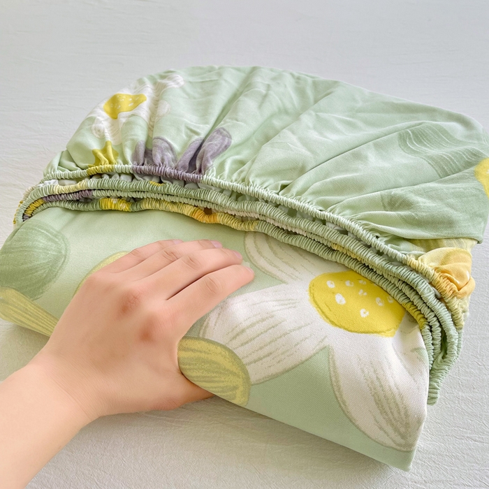 金鑫汇家纺 2025新款A类全棉老粗布床单床笠 老粗布·五彩缤纷